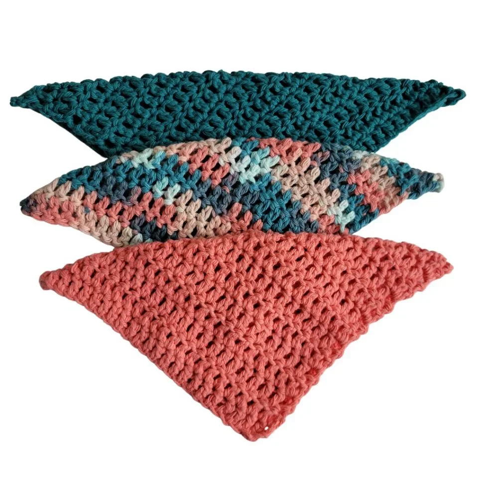 🎀Host Pick🎀HANDMADE Crochet Washcloths Set of 3 Expertly Created - Picture 8 of 8